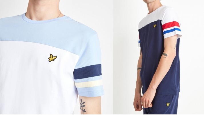 Contrast Band T Shirt by Lyle and Scott