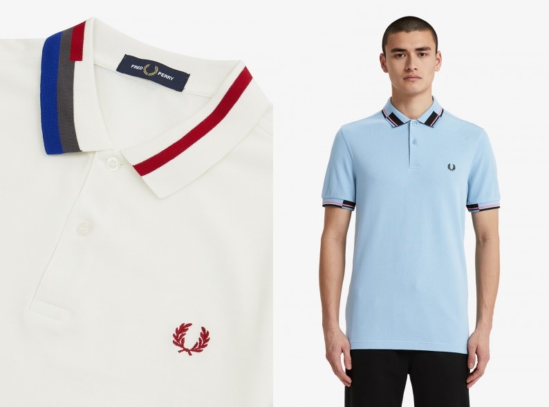 Abstract Collar Polo Shirt by Fred Perry