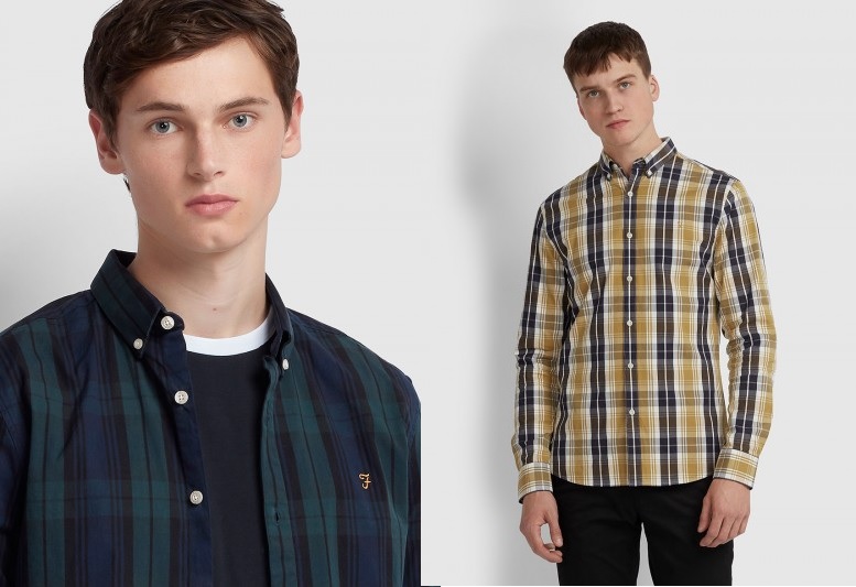 Brewer Tartan Check Shirts by Farah