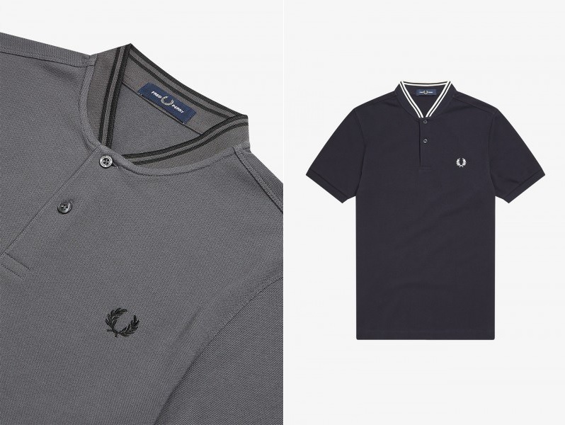 Bomber Collar Pique Polo by Fred Perry