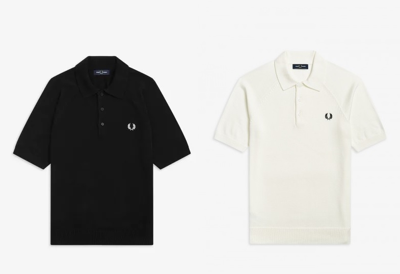 Contrast Texture Knitted Polo by Fred Perry