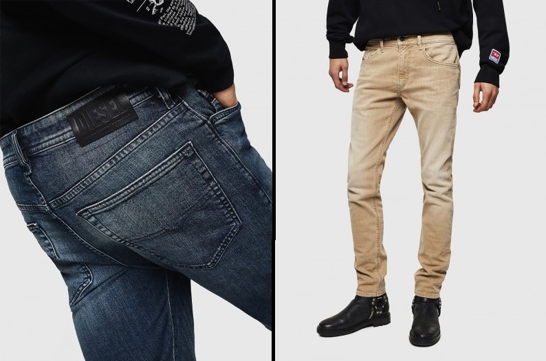 Semi Taped & Slim Jeans by Diesel -- From £120